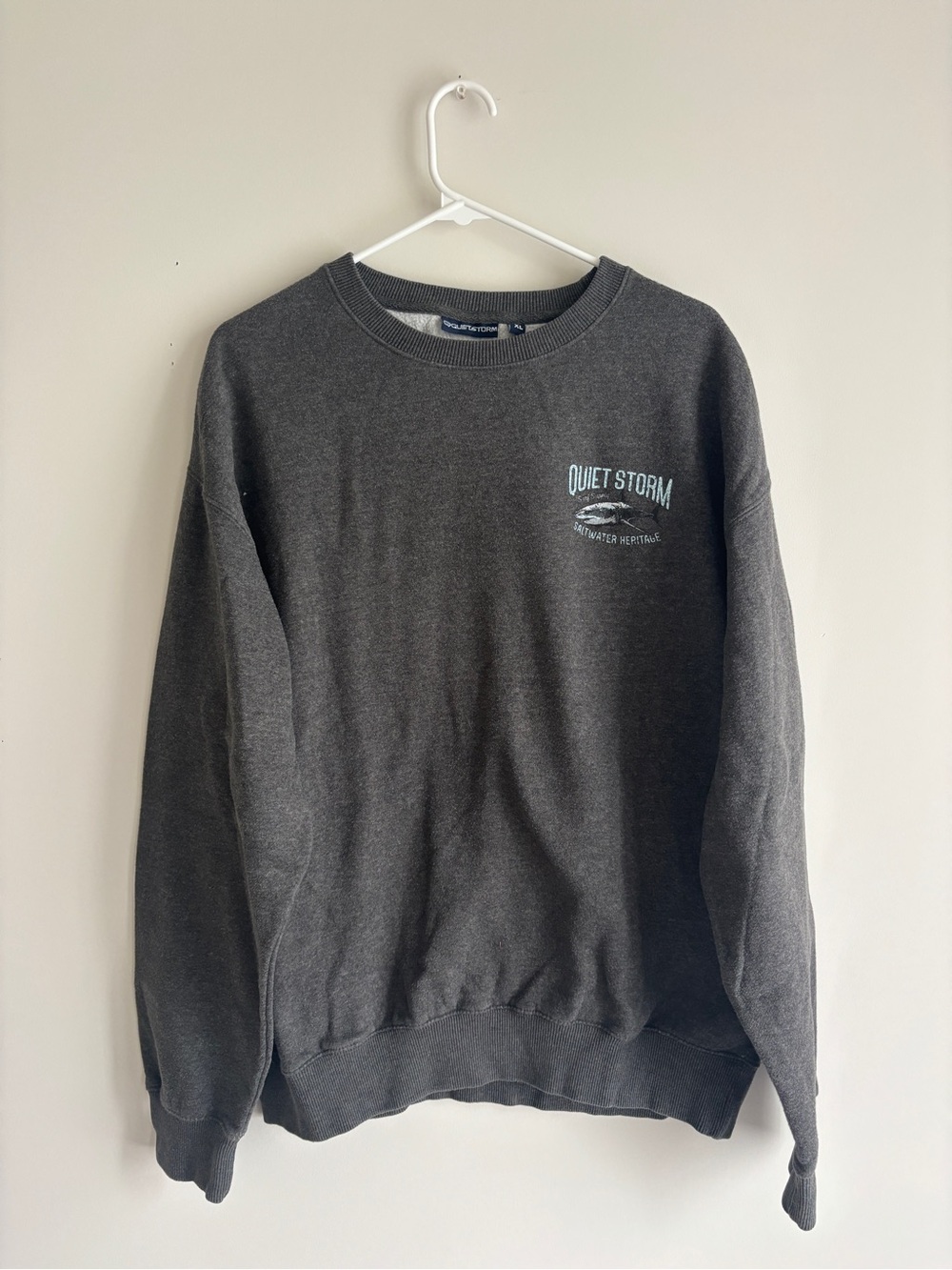 Quiet Storm Charcoal Crewneck Sweatshirt - Quiet Storm